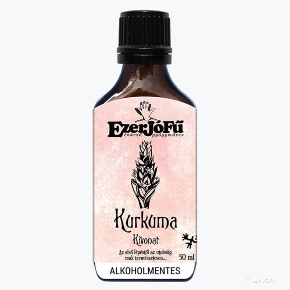 Ezerjófű - EXOTIKUS ALKOHOLMENTES - KURKUMA KIVONAT 50 ML