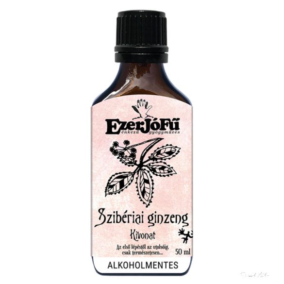 Ezerjófű - EXOTIKUS ALKOHOLMENTES - SZIBÉRIAI GINZENG KIVONAT (TAJGAGYÖKÉR) 50 ML