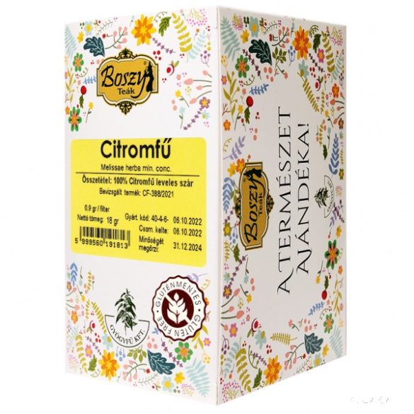 Boszy tea - CITROMFŰ FILTER   20x