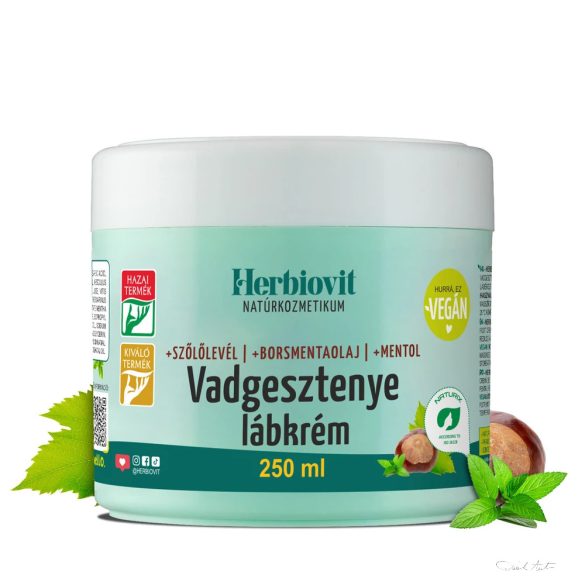 Herbiovit  VADGESZTENYE LÁBKRÉM NEHÉZ LÁBÉRZET ÉS VISSZEREK ÁPOLÁSÁRA (250 ML)