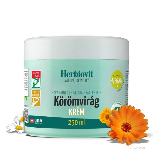 Herbiovit  KÖRÖMVIRÁG KRÉM ÉRZÉKENY ÉS KIPIROSODOTT BŐR ÁPOLÁSÁRA (250 ML)