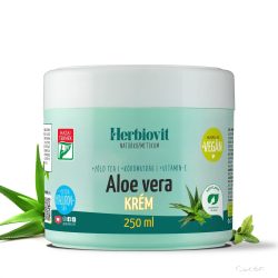   Herbiovit  ALOE VERA KRÉM KÉZ, ARC, TEST HIDRATÁLÓ ÁPOLÁSÁRA HIALURONSAVVAL (250 ML)