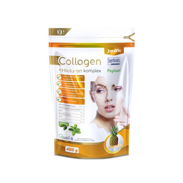 JutaVit Collagen +Hialuron Komplex 400g italpor – Ananász ízben