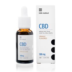 USA Medical CBD olaj 500mg 30 ml