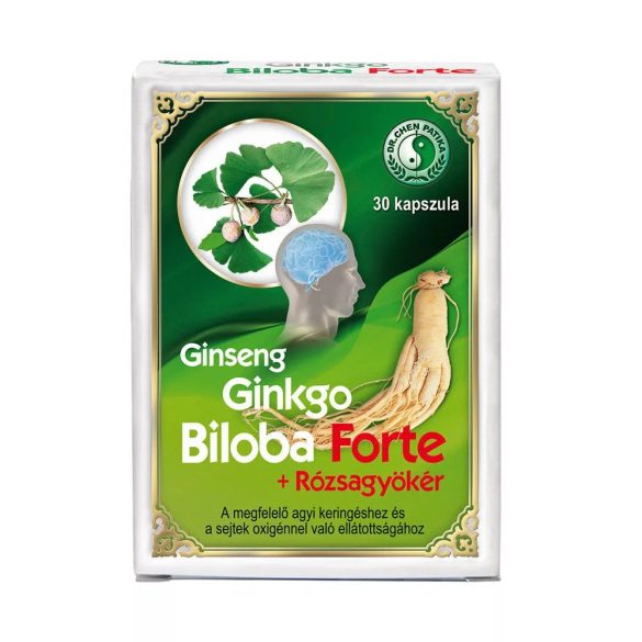 Dr.Chen Ginseng-ginkgo Biloba Forte + rózsagyökér kapszula 30x