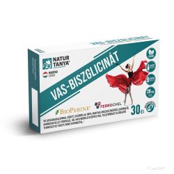   Natur Tanya® VAS-BISZGLICINÁT Világszabadalommal védett szerves vas és BioPerine® (fekete bors kivonat)