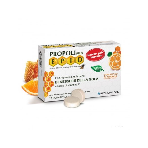 Natur Tanya® S. EPID® propoliszos szopogatós tabletta C-vitaminnal (narancsos) édesítőszerrel 20x