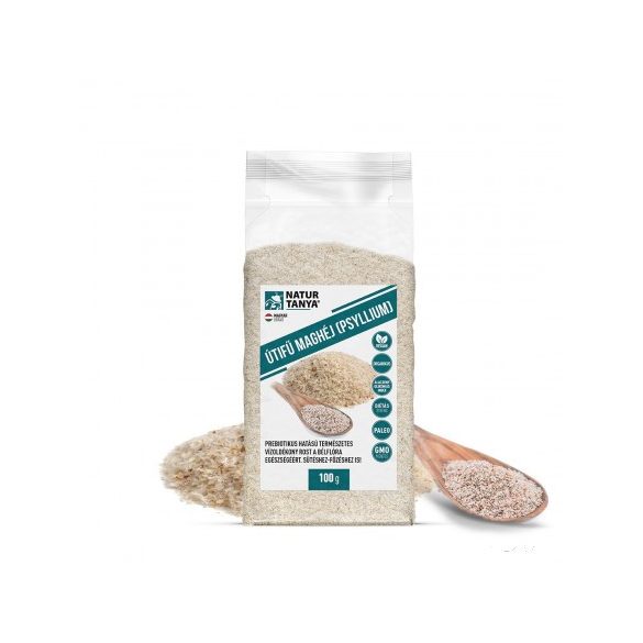 Natur Tanya® Útifű maghéj (Psyllium) Duzzadó rost a jó emésztésért. Sütéshez-főzéshez is! 100g