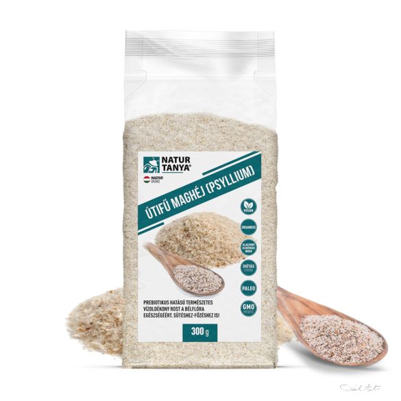 Natur Tanya® Útifű maghéj (Psyllium) Duzzadó rost a jó emésztésért. Sütéshez-főzéshez is! 300g