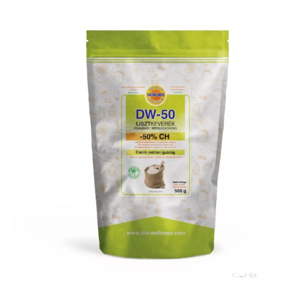 DIA-WELLNESS LISZTKEVERÉK -50% SZÉNHIDRÁT 500G